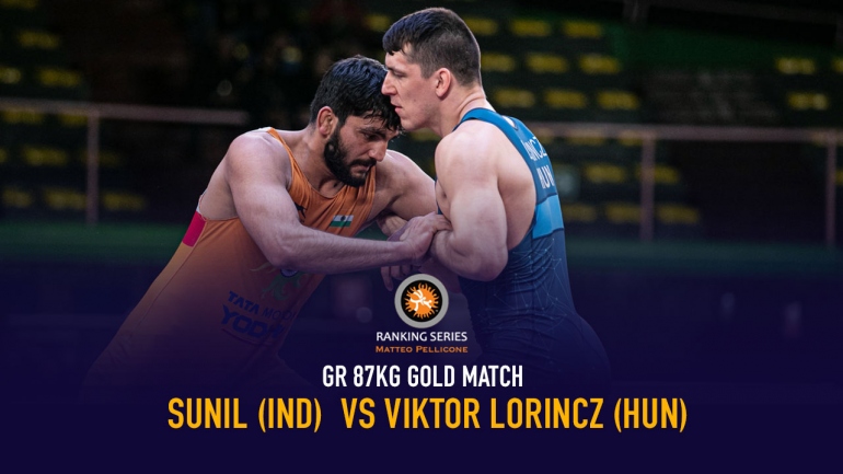 UWW Rome Ranking Series 2020 Day 1- GR 87 KG GOLD MEDAl MATCH Viktor LORINCZ (HUN) df. SUNIL (IND)