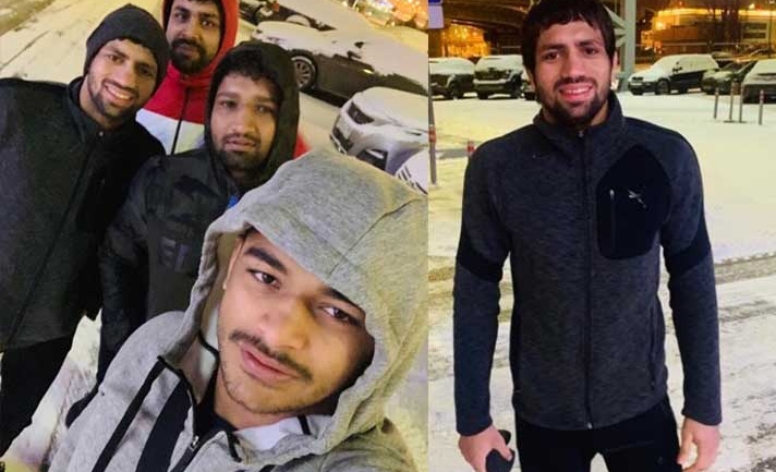 Snow showers welcomes Deepak and Ravi on Russian training stint, Sushil Kumar to join the duo soon for the camp