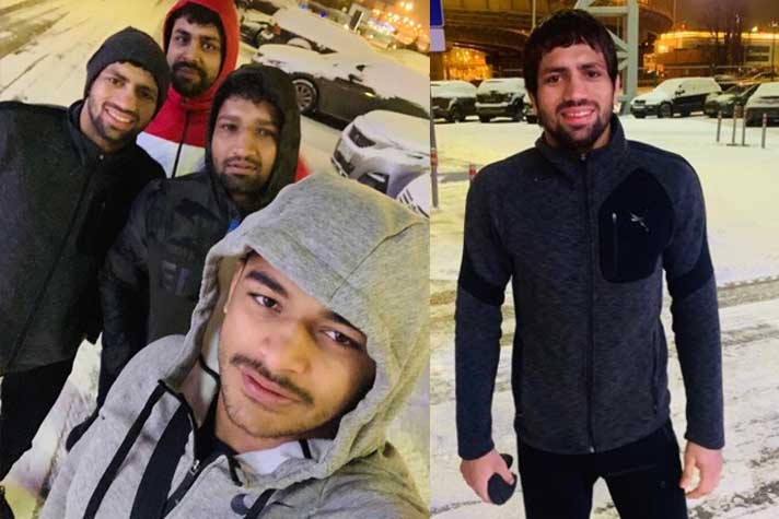 Snow showers welcomes Deepak and Ravi on Russian training stint, Sushil Kumar to join the duo soon for the camp