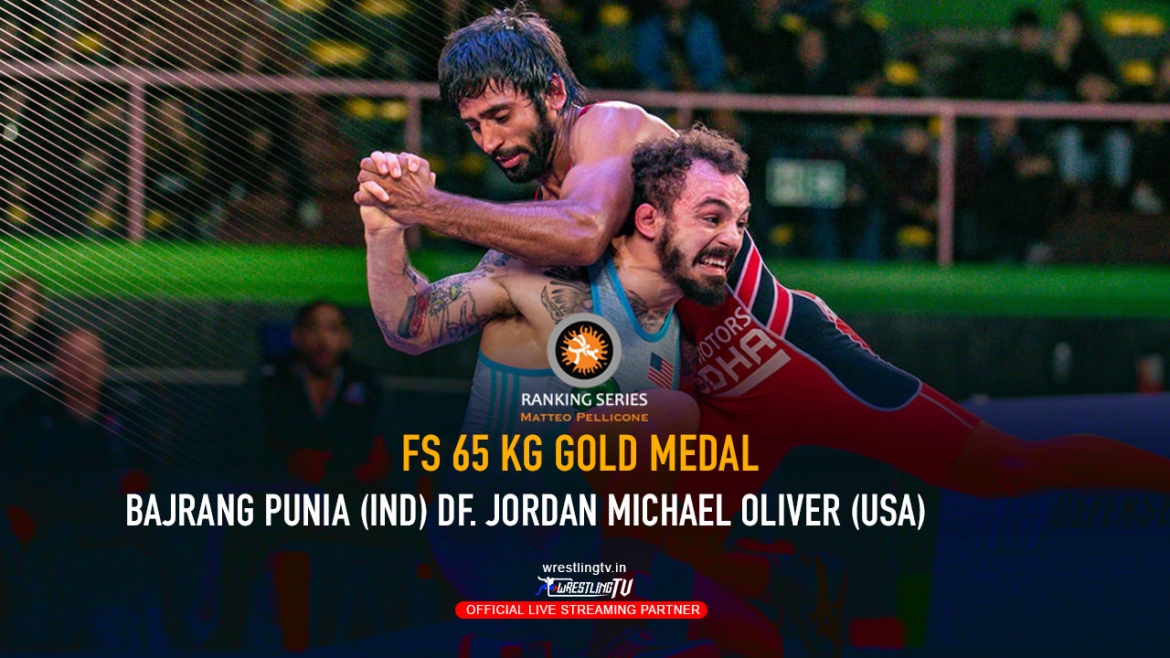 Watch Bajrang Punia Gold Medal Match- Rome Ranking Series 2020