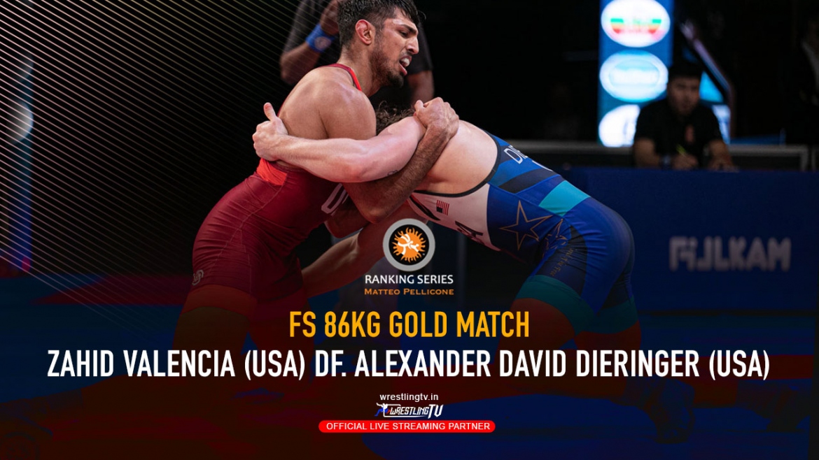 Watch Gold Match FS 86KG – Zahid VALENCIA (USA) df. Alexander David DIERINGER (USA)