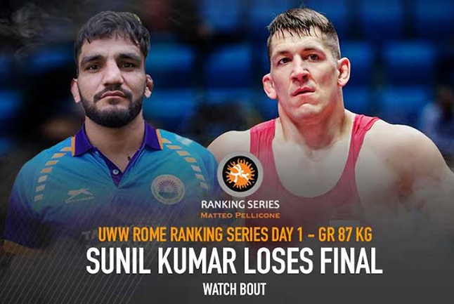 UWW Rome Ranking Series 2020 Day 1 – Sunil Kumar Loses Final