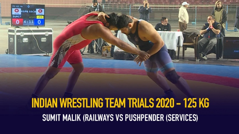 Indian Wrestling Team Trials 2020 – 125 kg Final – SUMIT MALIK (RAILWAYS VS PUSHPENDER (SERVICES)