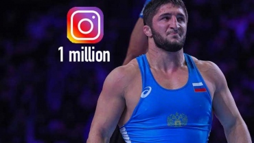 Olympic Champion in wrestling Abdulrashid Sadulaev reach 1 million followers on Instagram