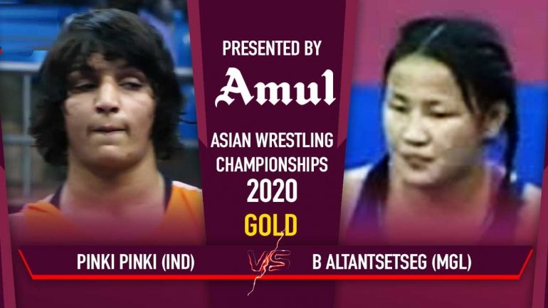 Watch Pinki Gold Medal Match – Asian Wrestling Championships 2020 Day 3