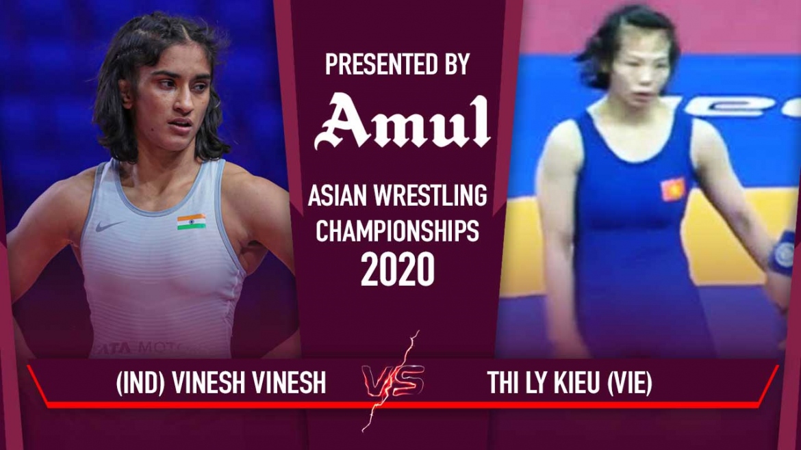 Asian Wrestling Championships 2020 Day 4: Vinesh Phogat Bronze Medal Bout – watch the bout