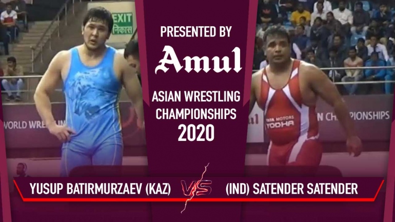 Asian Wrestling Championships 2020 Day 6- Watch Satender Quarterfinal Bout