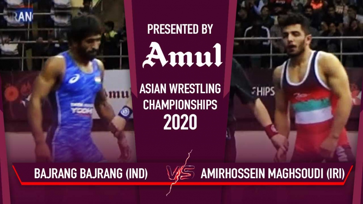 Watch Bajrang Semi-Final Bout – Asian Wrestling Championships 2020 Day 5
