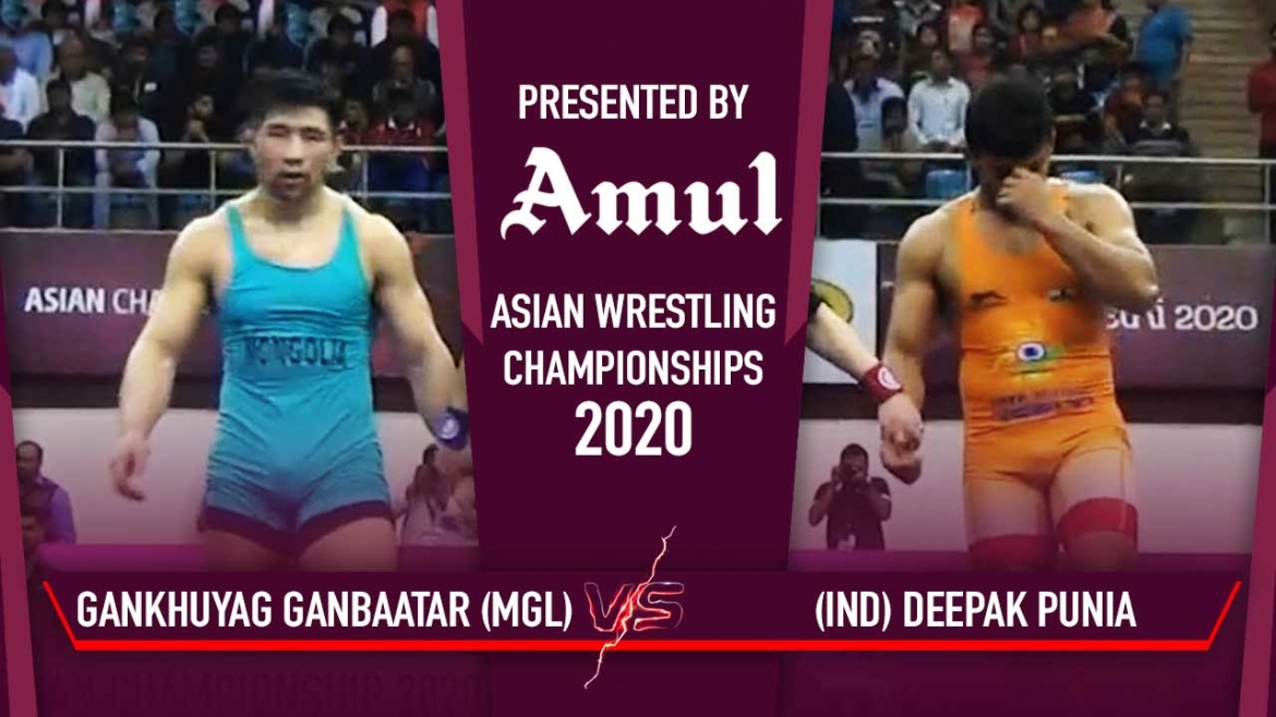 Asian Wrestling Championships 2020 Day 6- Deepak Punia enters Semi-Final – watch the bout