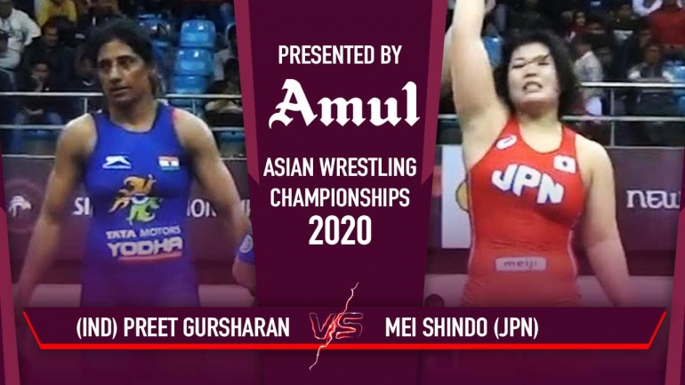 Asian Wrestling Championships 2020 Day 4: Gursharan Semi-final Bout – watch the bout