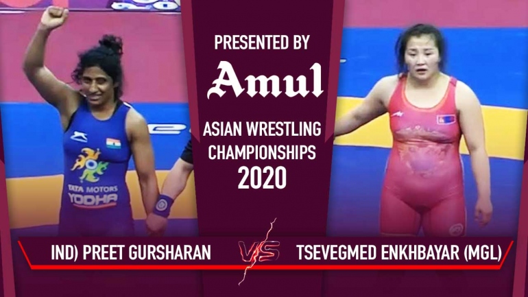 Asian Wrestling Championships 2020 Day 4: Gurusharan Bronze Medal Bout – watch the bout