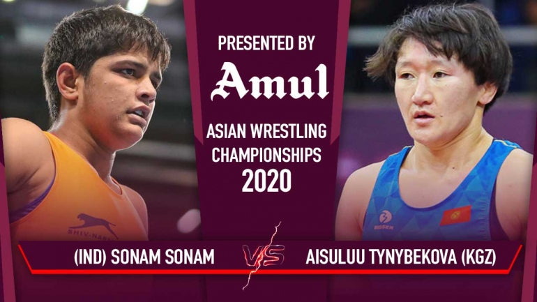 Asian Wrestling Championships 2020 Day 4: Sonam Bronze Medal Bout – watch the bout