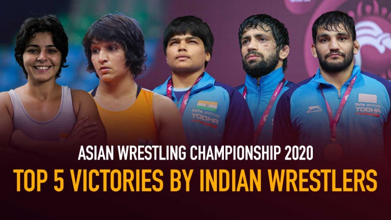 Asian Wrestling Championships 2020 – Top 5 victories by Indian Wrestlers