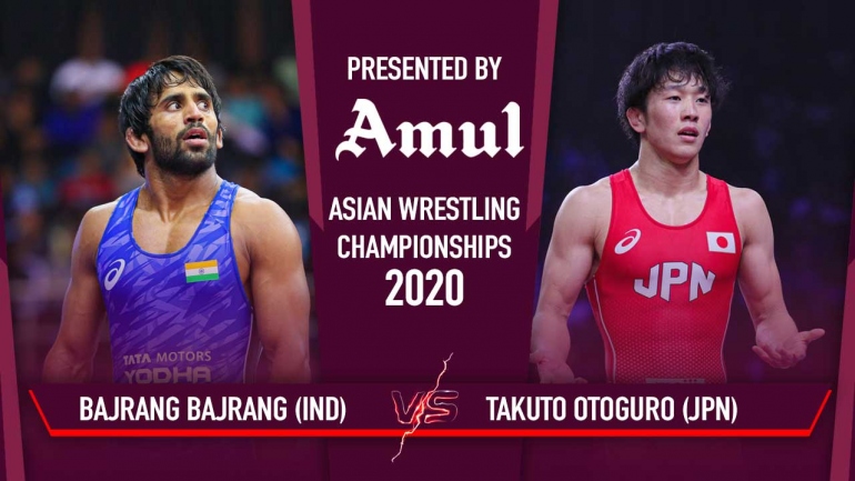Watch Bajrang Punia Gold Medal Match Part – 1 – Asian Wrestling Championships 2020 Day 5