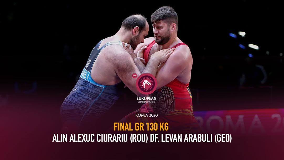 Watch European Wrestling Championship Final GR 130 kg – Alin (ROU) VS Levan ARABULI (GEO)