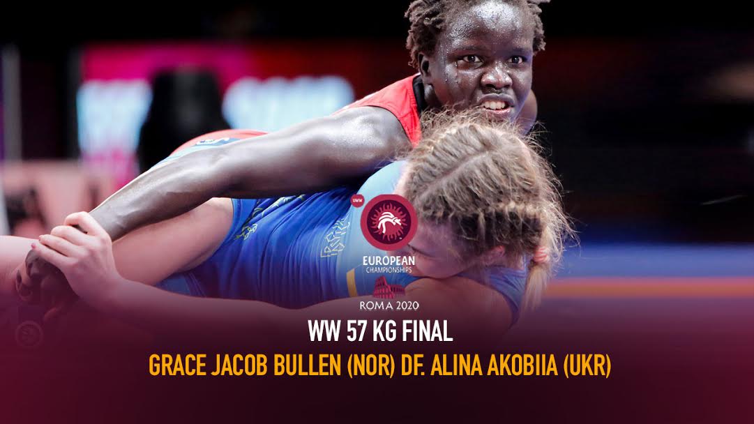 Watch European Wrestling Championship Final WW 57kg – Grace Jacob BULLEN (NOR) df. Alina AKOBIIA (UKR)