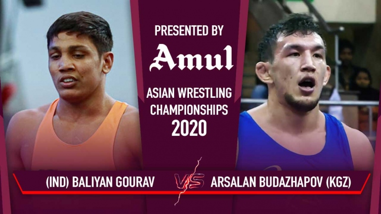 Watch Gourav Baliyan Gold Medal Match – Asian Wrestling Championships 2020 Day 5
