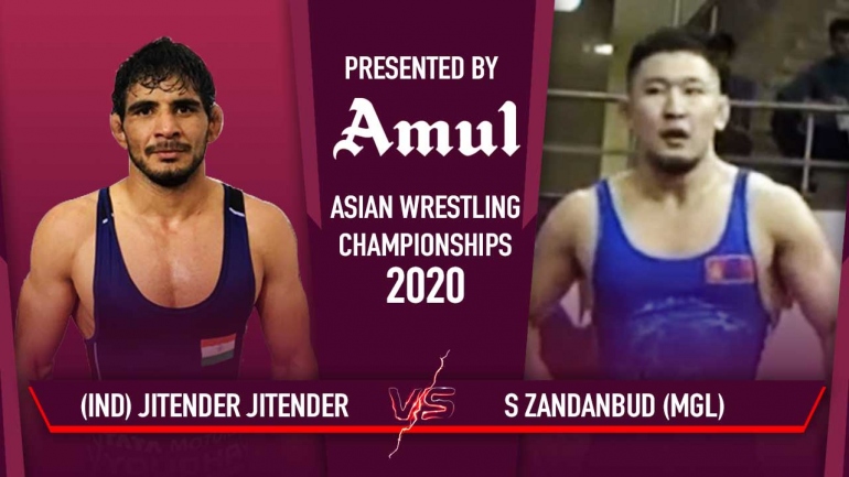 Watch Jitender Semi-Final Bout – Asian Wrestling Championships 2020 Day 6