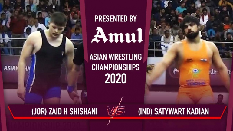 Asian Wrestling Championships 2020 Day 5- Satyawart Kadian enters Semi-Final – watch the bout