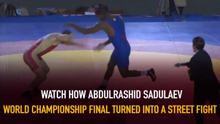 Watch How Abdulrashid Sadulaev World Championship final turned into street fight