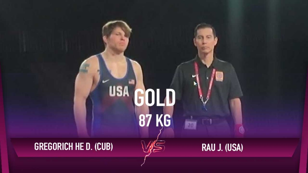 Olympic Qualifier 2020 GR- 87KG Gold Match Josef Patrick RAU (USA) vs Daniel HECHAVARRIA (CUB)