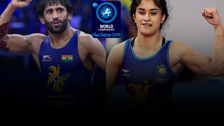 Now enjoy medal-winning moments of Bajrang Punia, Vinesh Phogat as 2019 world championships to re-air from June 15; Check Details