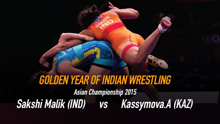 Golden Year of Indian Wrestling – Asian Championship 2015 – Sakshi Malik (IND) vs Kassymova.A (KAZ)