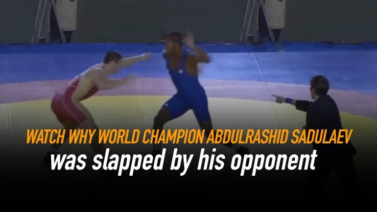 Watch Why World Champion Abdulrashid Sadulaev was slapped by his opponent