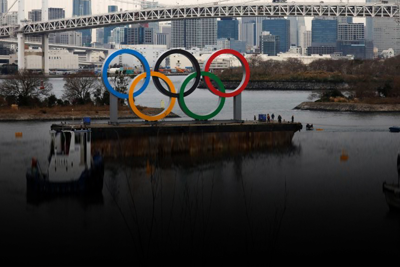 Olympic rings in Tokyo Bay removed for “maintenance”