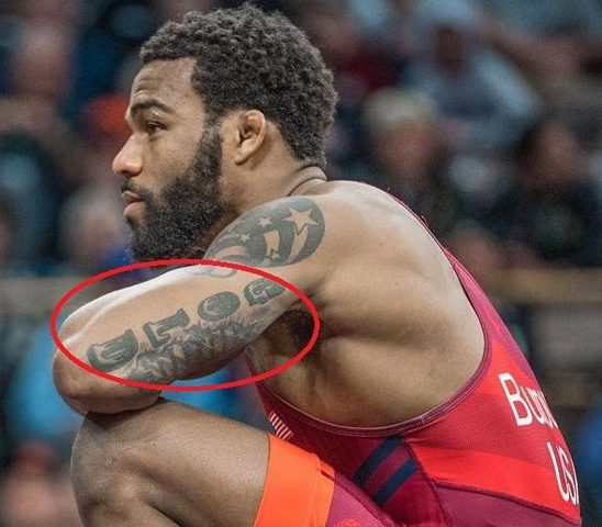 Picture story: Olympic champion Burroughs 13 tattoos and their meanings |  WrestlingTV