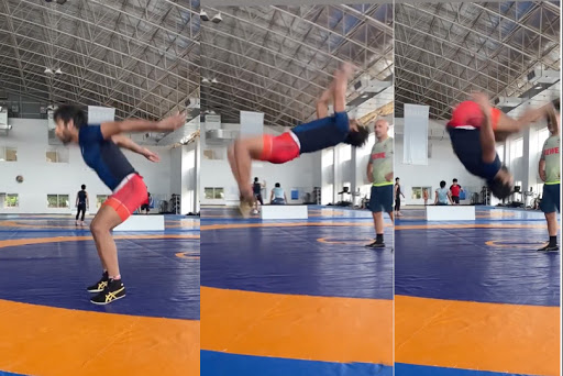 Social Room: Champion wrestlers intense training for Tokyo Olympics; Check out video