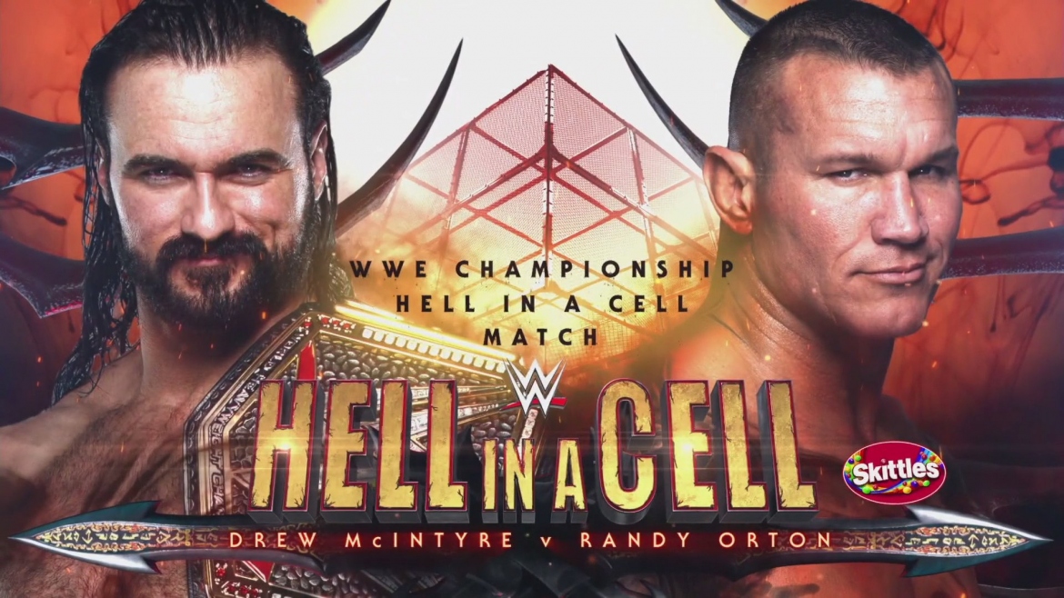 Drew McIntyre will defend his RAW Championship against Randy Orton inside Hell in a Cell 2020
