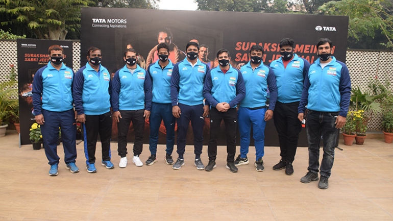 Tata Motors, Principal Sponsor for WFI, gives a warm sendoff to wrestlers for Individual World Cup
