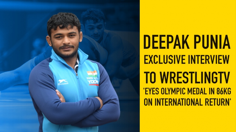 Deepak Punia exclusive interview to WrestlingTV: Eyes Olympic medal in 86kg on international return
