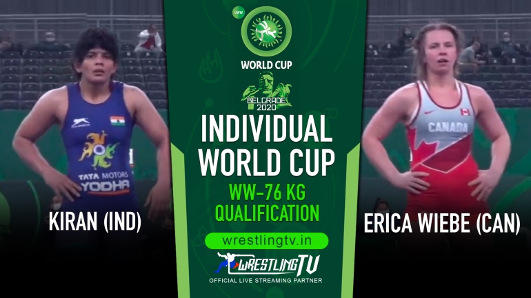 Individual World Cup I Qualification I WW-76kg: KIRAN (IND) v. ERICA WIEBE (CAN)