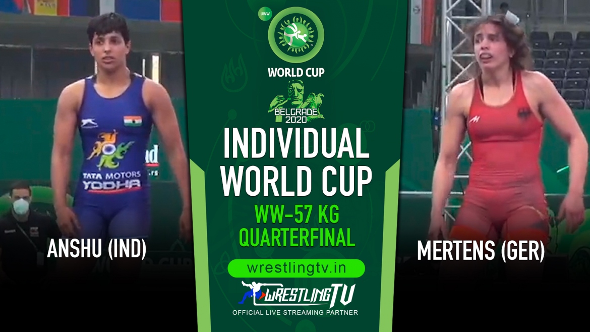 Individual World Cup I Quarterfinal I WW-57kg: ANSHU (IND) v. MERTENS (GER)
