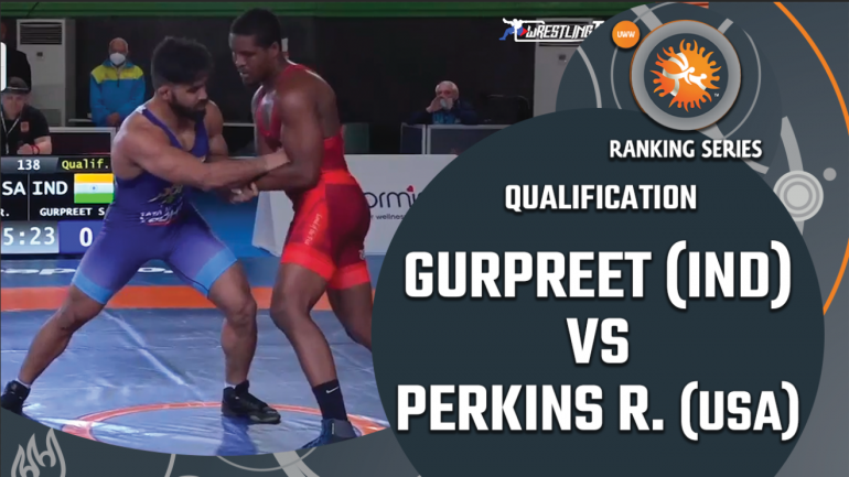 Rome Ranking Series 2021: GR 82 kg Qualification- GURPREET Singh ( IND) vs Ravaughn Richard (USA)