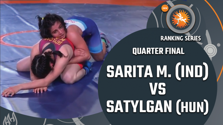 Rome Ranking Series 2021: WW 57 KG SARITA MOR (IND) VS SATYLGAN A. (KAZ) QUARTER FINAL