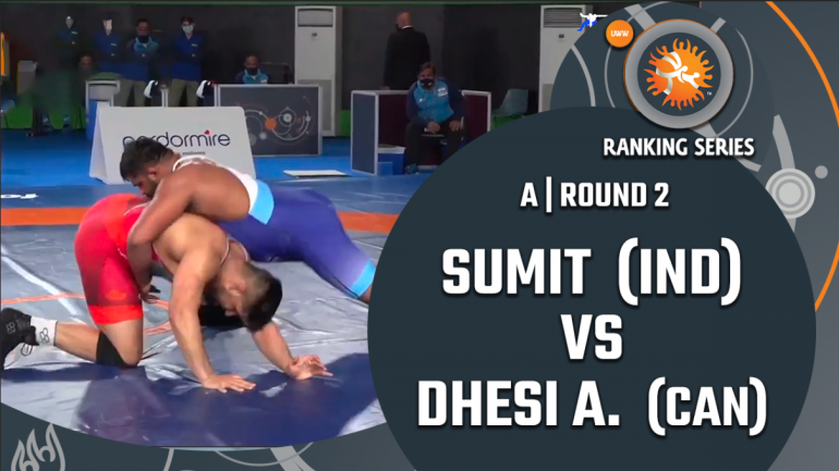Rome Ranking Series 2021: FS 125 KG R2- Sumit (IND) vs  Amarveer DHESI (CAN)