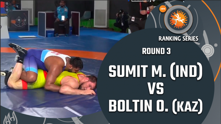 Rome Ranking Series 2021: FS 125kg KG R 2- Sumit (IND) vs Oleg BOLTIN (KZA)