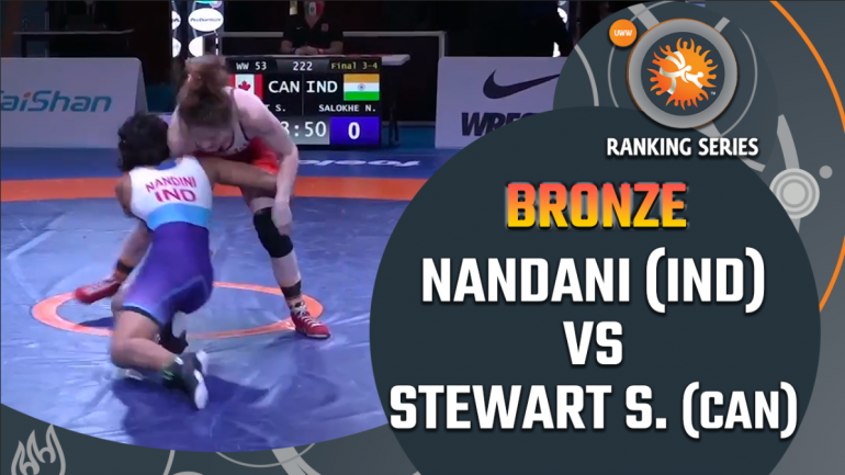 Rome Ranking Series 2021: WW 53KG Bronze Medal-  Nandini Bajirao vs Samantha Leigh (CAN)