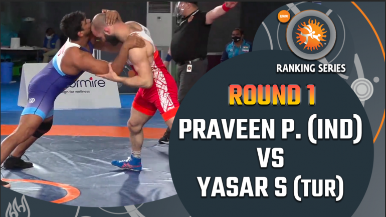 Rome Ranking Series 2021: FS 92kg R1 –  Parveen ( IND)  vs Selim YASAR (TUR)