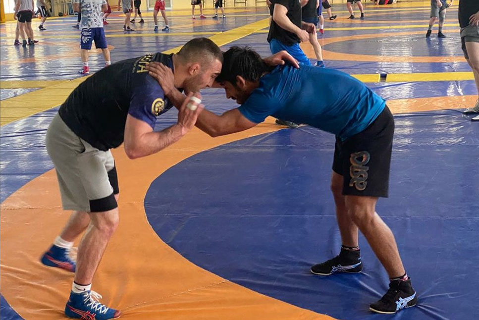 Tokyo Olympics: Bajrang Punia begins training in Russia, shares pics of him training with world champ David Baev
