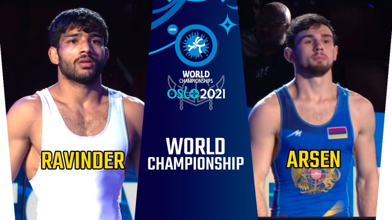 Wrestling World Championship 2021: FS 61kg Ravinder vs Arsen HARUTYUNYAN