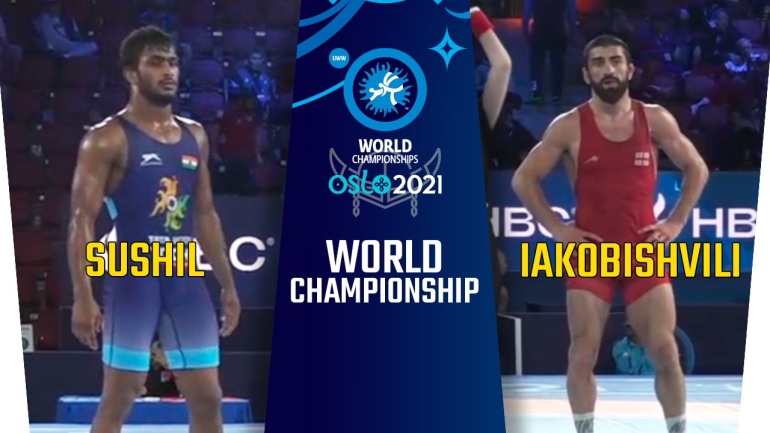 World Championships 2021: FS 70kg, Sushil (IND) vs Zurabi IAKOBISHVILI (GEO)