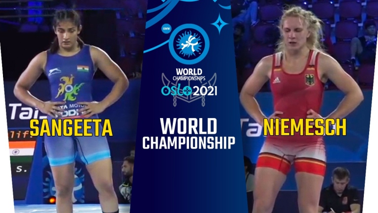 World Championships 2021: WW 62kg, Sangeeta (IND) vs Luisa Helga Gerda NIEMESCH (GER)