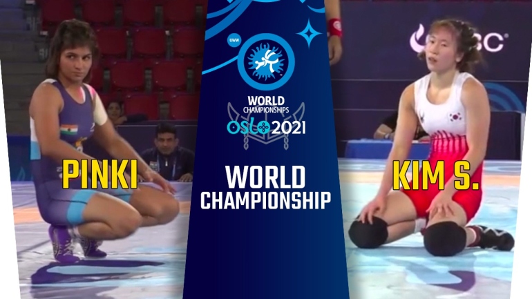World Championships 2021: WW 55kg, Pinki (IND) vs Kim S. (KOR)