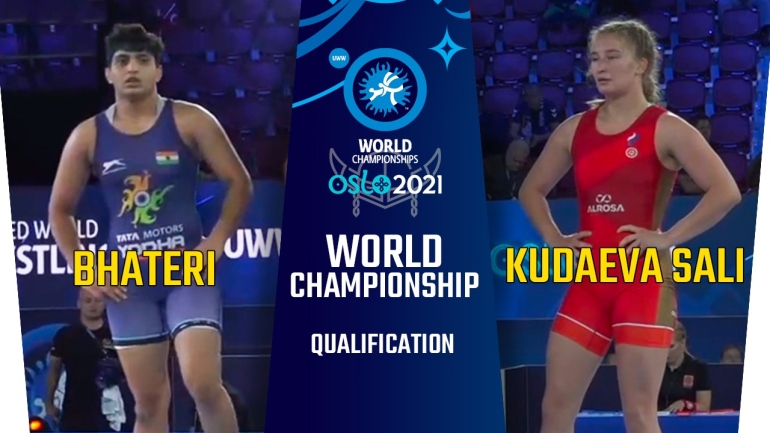 World Championships 2021: WW 65kg, Bhateri (IND) vs kudaeva Sali D. (RWF)