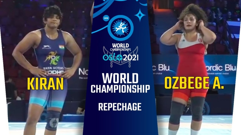 World Championships 2021: WW 76kg, Kiran (IND) vs Ozbege A. (TUR)