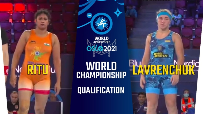 World Championships 2021: WW 68kg, Ritu (IND) vs Anastasiia LAVRENCHUK (UKR)